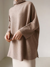 Two-Piece Loose Knit Sweater With Comfortable Knitted Skirt